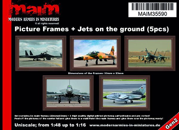 MAIM Picture Frames + Jets on the Ground (5pcs) / Uniscale