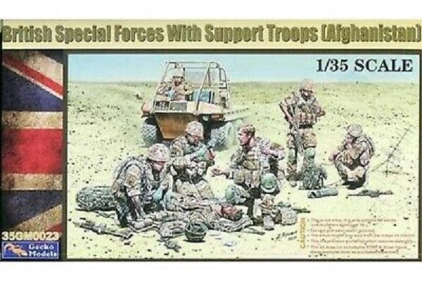 British Special Forces with Support Troops 1/35 scale GECKO model kit