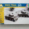 ITALERI 1/72 scale WW2 US M4A3 76mm tank model kit