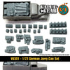 1/72 scale Vo3d1 WW2 German Jerry Can Set (37 Pieces)