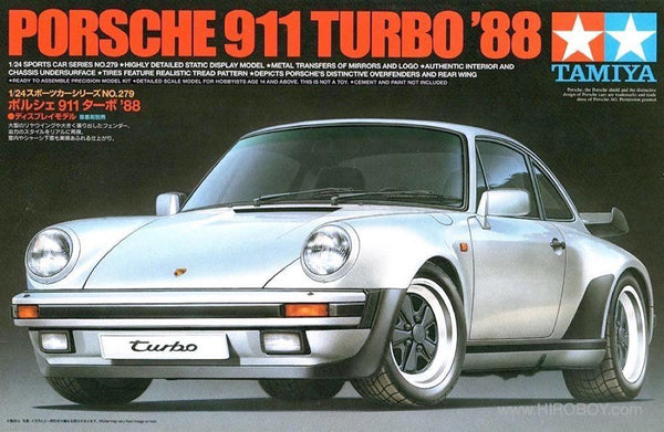 TAMIYA 1/24 CARS PORSCHE 911 TURBO '88 car model kit