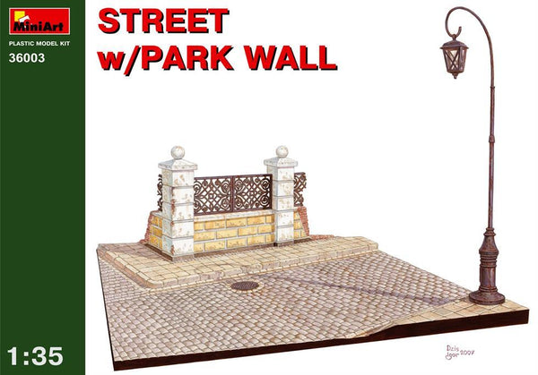Miniart 1:35 Street with Park Wall Diorama