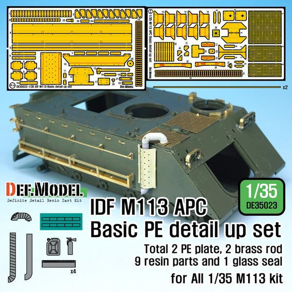 1/35 scale IDF M113 Basic PE Detail up set  (for 1/35 M113 kit )