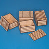 1/35 Scale Natural wood box (original dim.:50cm 33cm 28cm) 4pcs