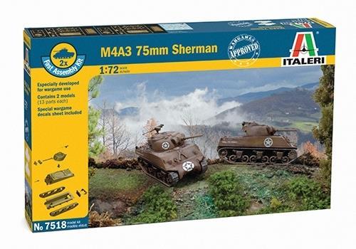 ITALERI 1/72 FIGURES SHERMAN M4 A3