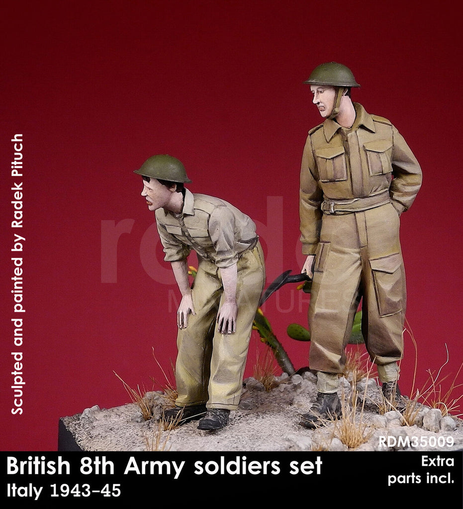 RADO WW2 British 8th Army Two figures set w/PE 1/35 Scale resin model ...