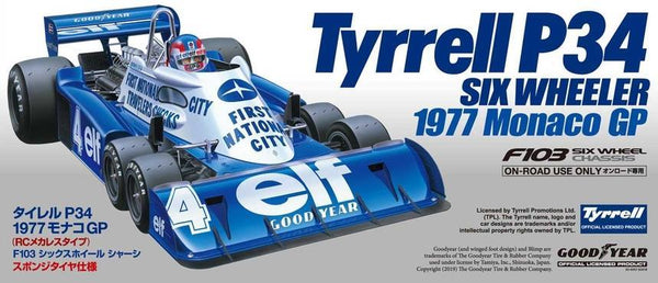Tamiya R/C 1/10 scale TYRRELL P34 1977 Monaco GP