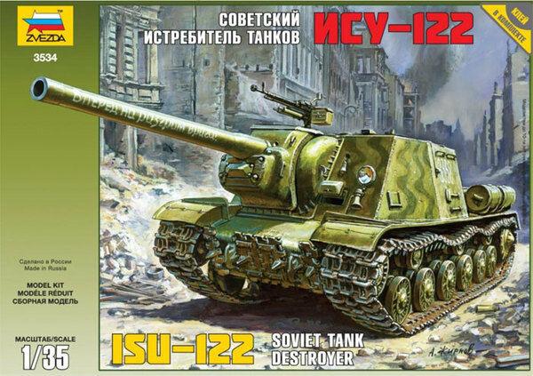 Zvezda 1/35 Scale SOVIET RUSSIAN ISU-122 SP HOWITZER