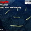 MaiM 1/35 scale 3D printed Fishes; swimming / 6x pike / 1:35