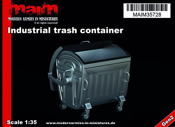 1/35 scale 3D printed model kit - Big Trash container / 1:35