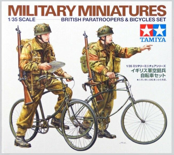 Tamiya 1/35 scale WW2 British Paratroopers with Bikes