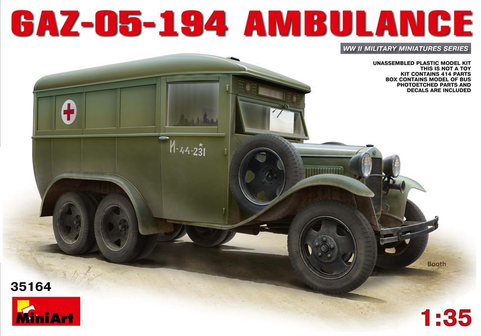 Miniart 1:35 GAZ-05 194 Ambulance