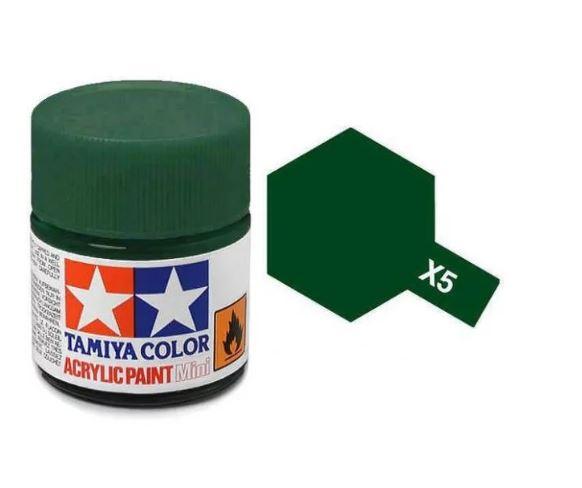 TAMIYA MINI ACRYLIC - ACRYLIC MINI X-5 GREEN