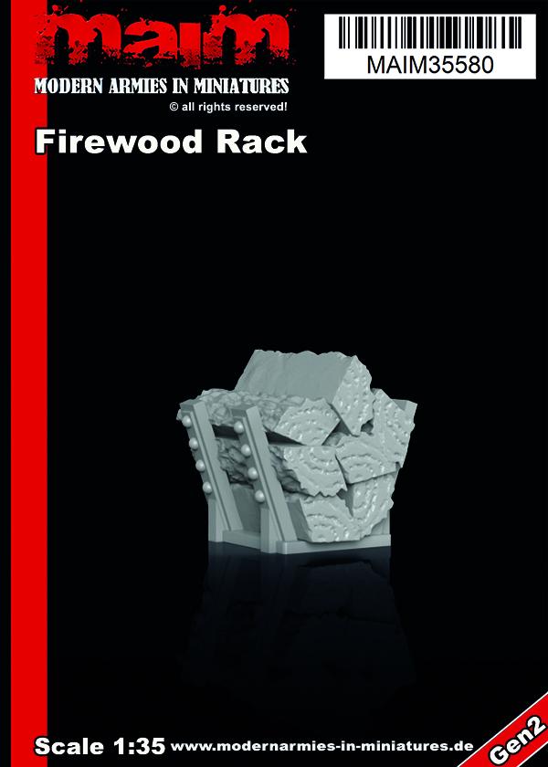 Firewood Rack / 1:35 scale 3D printed model