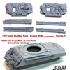 1/72 scale resin model 72SH12 Sandbag Fronts/logs For Sherman M4A2 V1 (no driver hoods) (Dragon Kits)