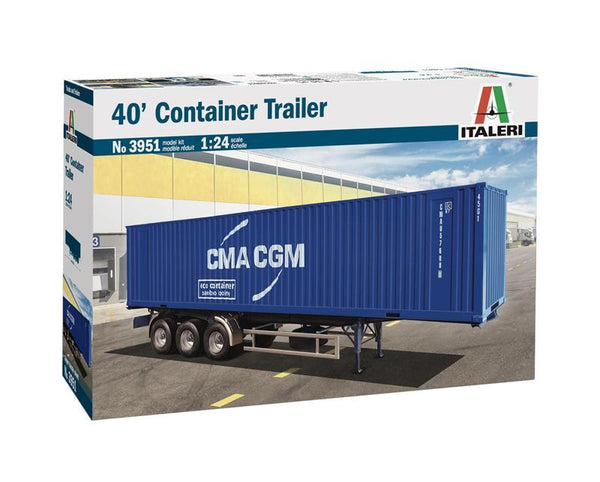 Italeri 1/24 scale  40' CONTAINER TRAILER lorry truck kit