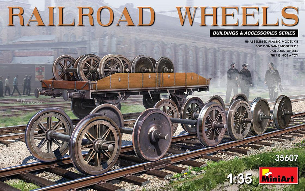miniart 1/35 scale RAILROAD WHEELS