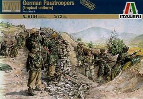ITALERI 1/72 FIGURES WW2 GERMAN PARATROOPERS
