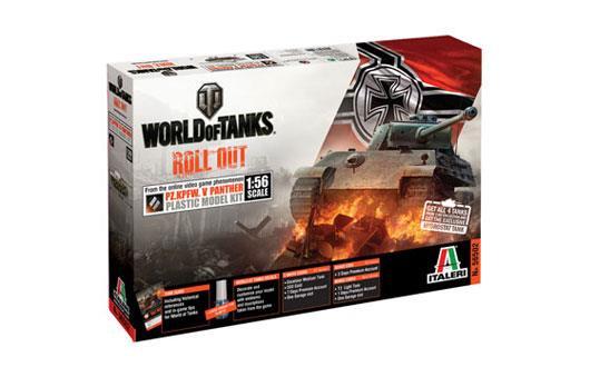 ITALERI 1/35 MILITARY PANTHER 1/56 WORLD OF TANKS