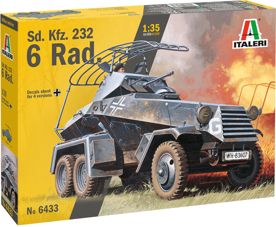 Italeri 1/35 WW2 German Sd. Kfz. 232 6 Rad. armoured car