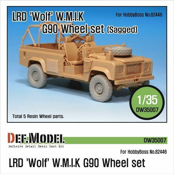 LRD XD Wolf 'W.M.I.K' G90 Sagged Wheel set (for Hobbyboss 1/35)