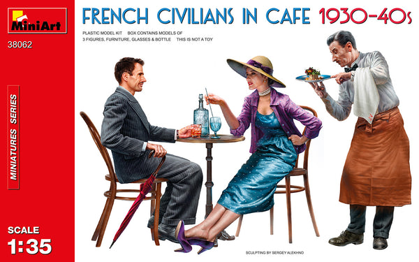 Miniart 1/35 French Civilians in Cafe. 1930-40s