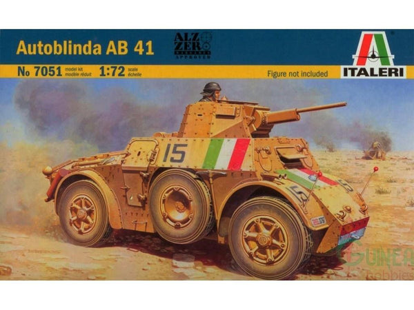ITALERI 1/72 scale WW2 Italian AUTOBLINDA AB 41