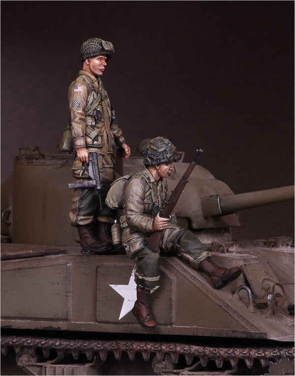 1/35 Scale Resin model kit WW2 U.S. Army Airborne on Sherman. #7