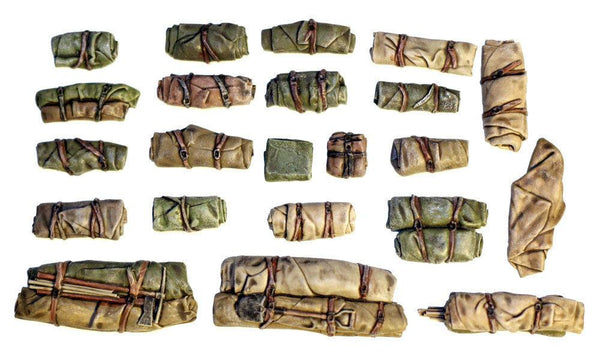 1/35 Scale resin kit Tents & Tarps Set  #10 Military model accessory / stowage