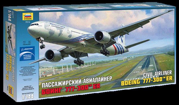 Zvezda 1/144 scale BOEING 777-300ER airliner plane model kit