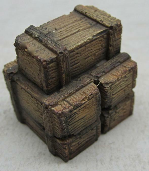 1/35 Scale Wooden Crates Medium Stack