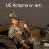 1/35 Scale resin kit WW2 U.S. Army Airborne on rest sitting in jeep