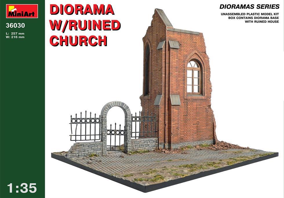 Miniart 1:35 Diorama w/ Ruined Church