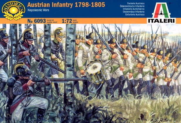 Italeri 1:72 Napoleon Wars, Austrian Infantry Year 1798-1805
