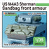 DEF Models WWII US M4A3 Sherman sandbag front armour (for 1/35 M4A3 kit)