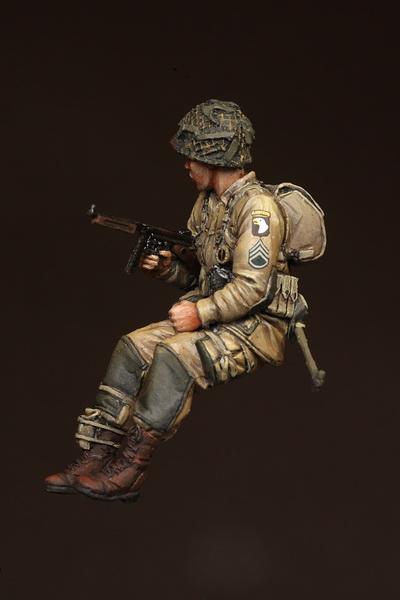 1/35 Scale Resin model kit WW2 Sergeant 101st Airborne Division on Sherman. #1