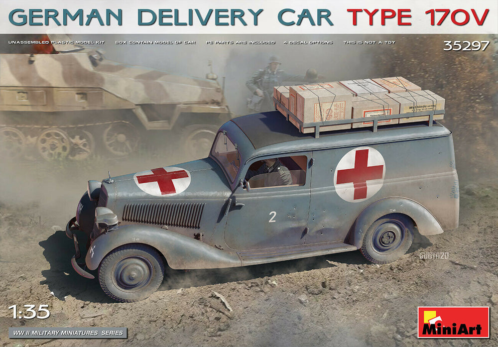 Miniart 1/35 scale WW2 GERMAN DELIVERY CAR TYPE 170V