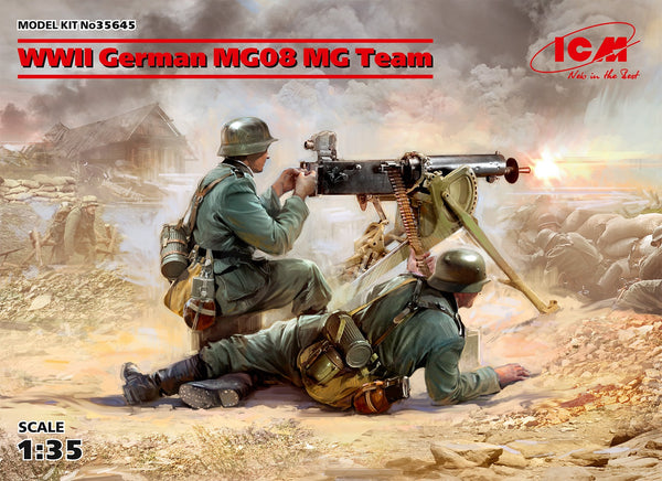ICM - WWII German MG08 MG Team (2 figures)