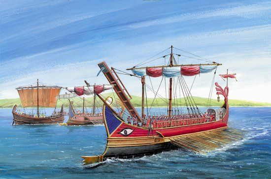 Zvezda 1/72 Roman Trireme Ship # 8515 - Plastic Model Kit