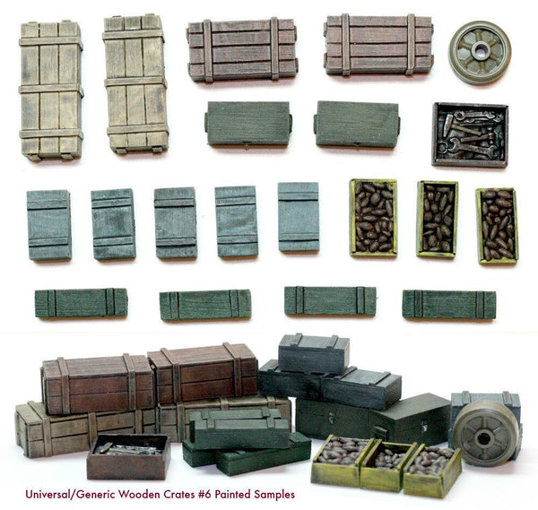 1/35 Scale resin kit Wooden Crates Set #6