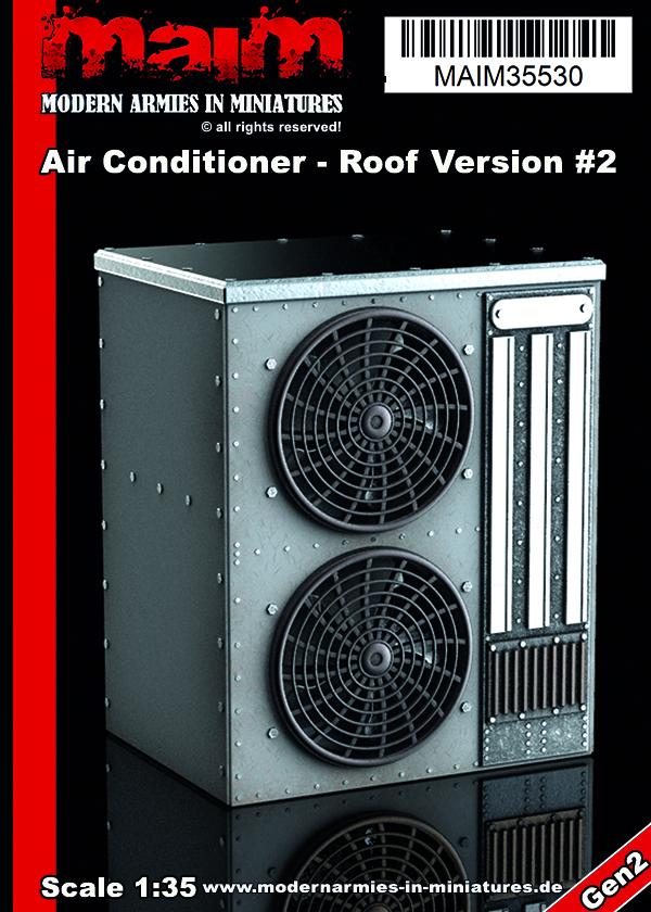 1/35 scale 3D printed model kit - Air Conditioner - Roof Version #2 / 1:35