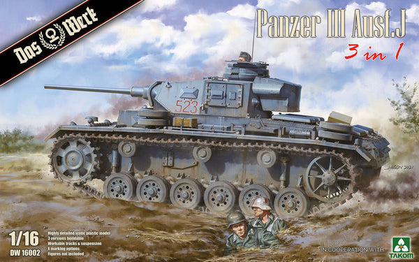 Das Werks 1/16 WW2 German Panzer III Early tank