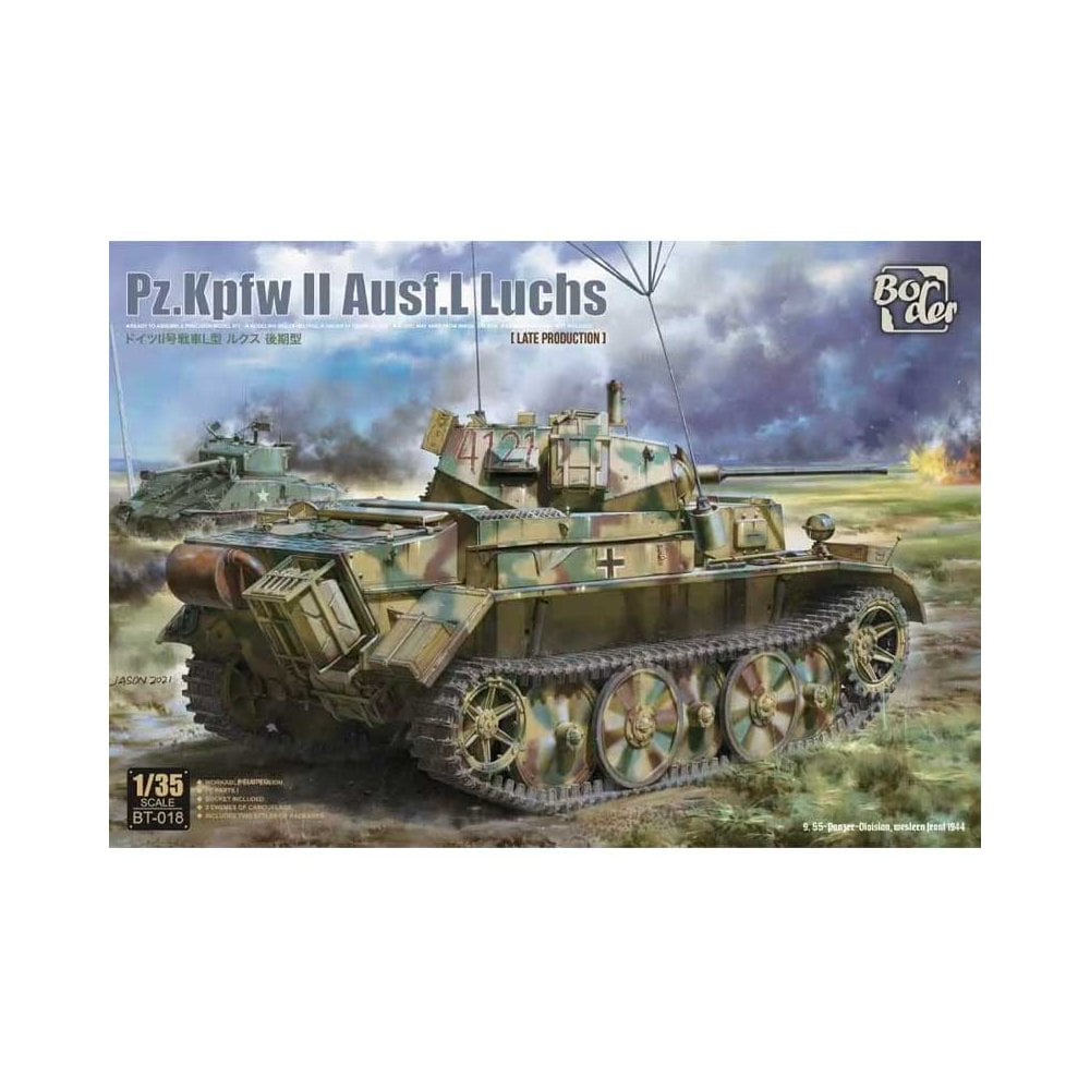 Border Models WW2 German Pzkpfw II Luchs, 1/35 scale tank model kit