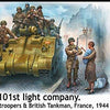 1/35 Scale model kit ?101th Light Co. US para's British Tank crew, France 1944