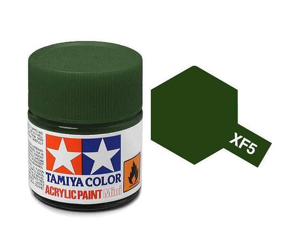 TAMIYA MINI ACRYLIC - ACRYLIC MINI XF-5 FLAT GREEN
