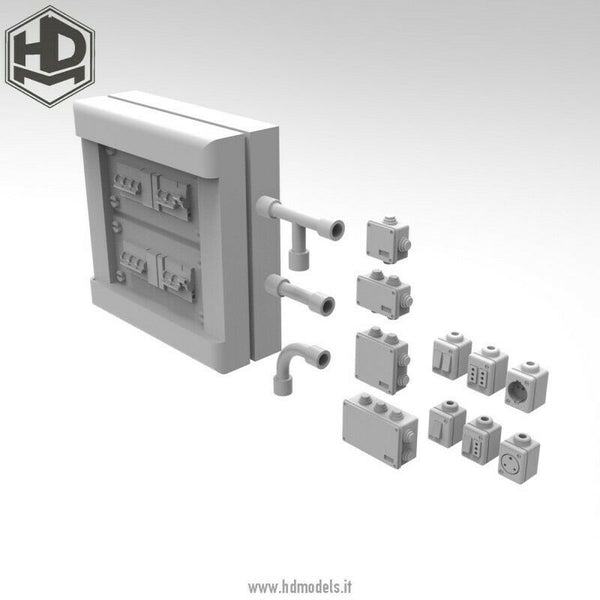 HD Models 1/35 scale 3D printed outdoor electrical system