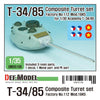 DEF models T-34/85 Fac no.112 Mod.1945 Turret set (for Academy T-34/85 Factory No.112) 1/35 scale