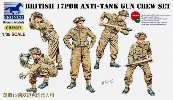 1/35 Scale 17pdr Anti-Tank Gun Crew set