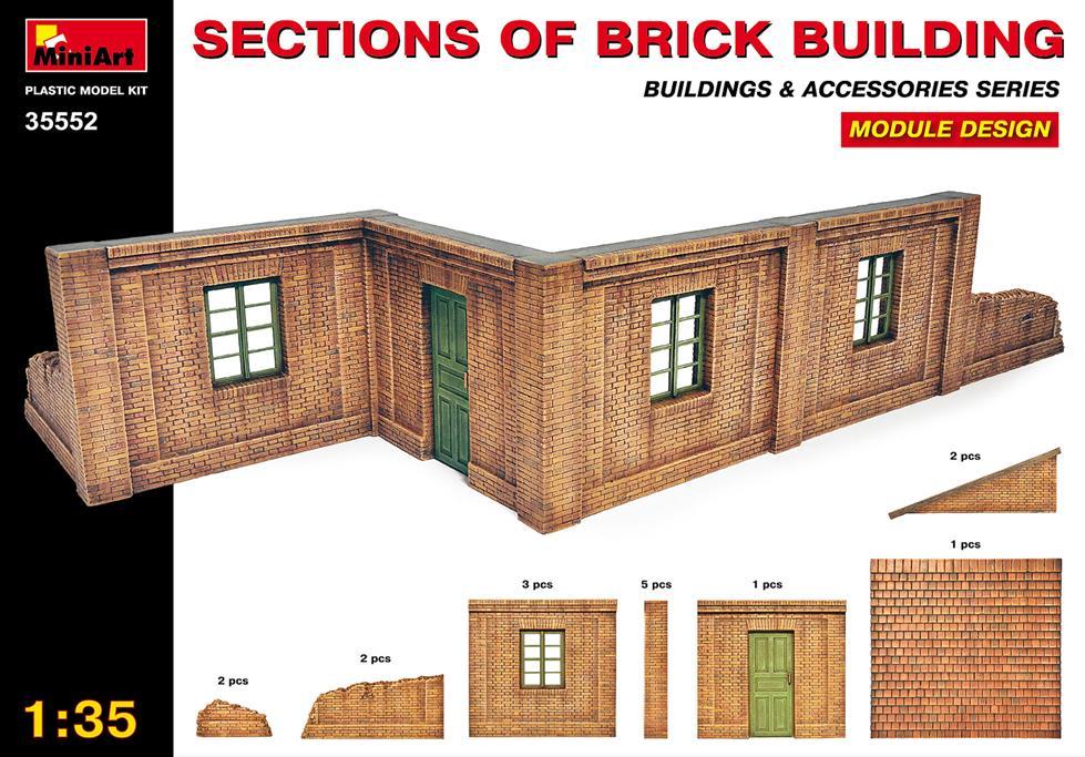 Miniart 1:35 Brick Building Sections
