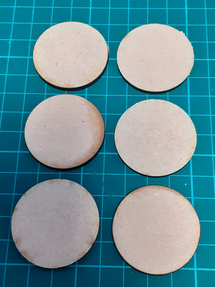 Wargame figure base 35mm diameter pack of 10